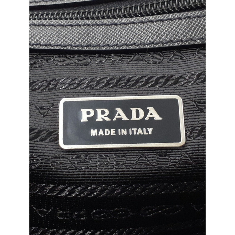Prada leather saffiano nylon Black briefcase - Picture 9 of 9